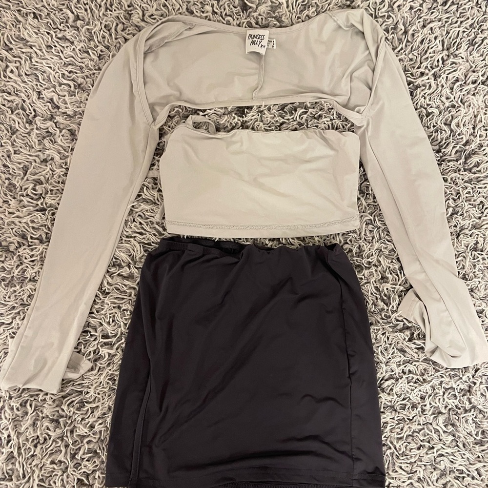 Princess Polly Set. Top, skirt and bolero. Only worn once.